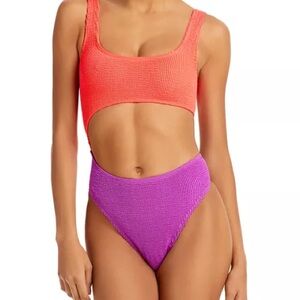 bond-eye Bright Orange and Purple Bikini